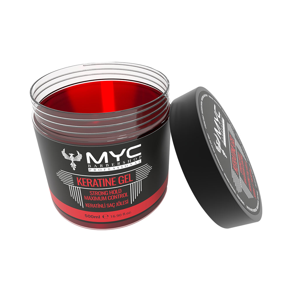 MYC Keratine Gel 500ml – Haarstyling-Gel mit Keratin | Starker Halt & Pflege