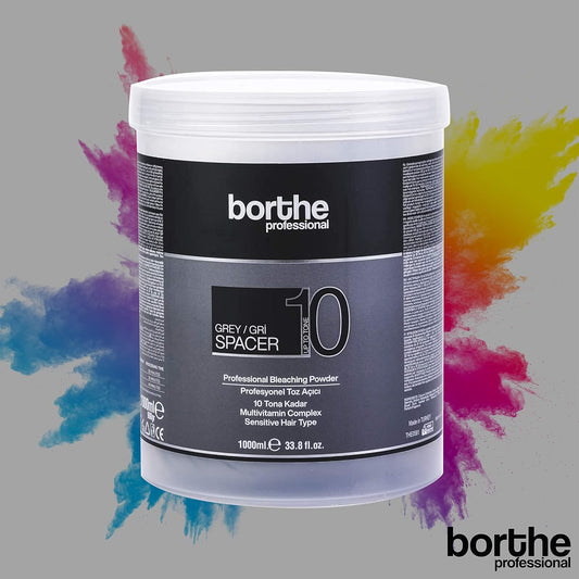Borthe Professional Spacer 10 – Staubfreies Blondierpulver, 1000 g