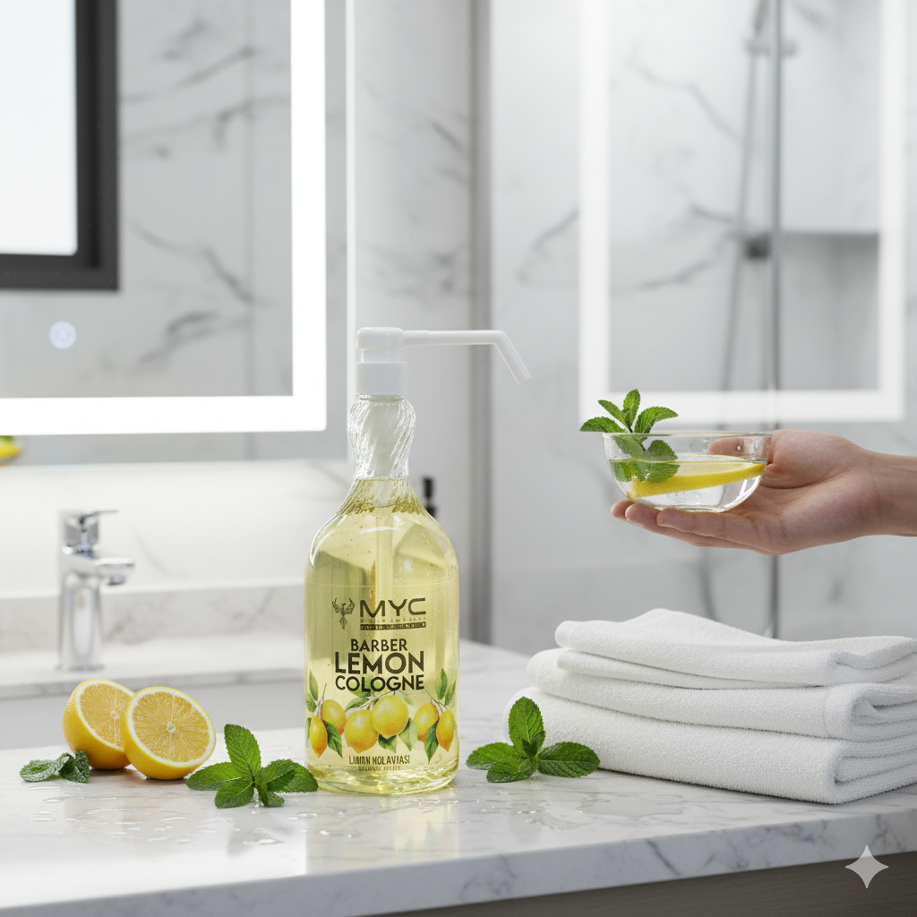 MYC Zitronen-Kolonie für Barbiere – 80° Alkohol – 1000 ml