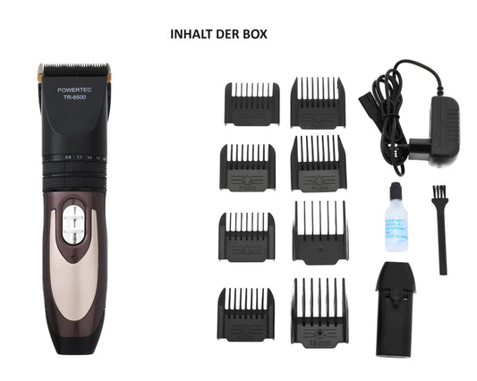 Powertec TR-6500 Profi Haarschneidemaschine mit Ersatzakku