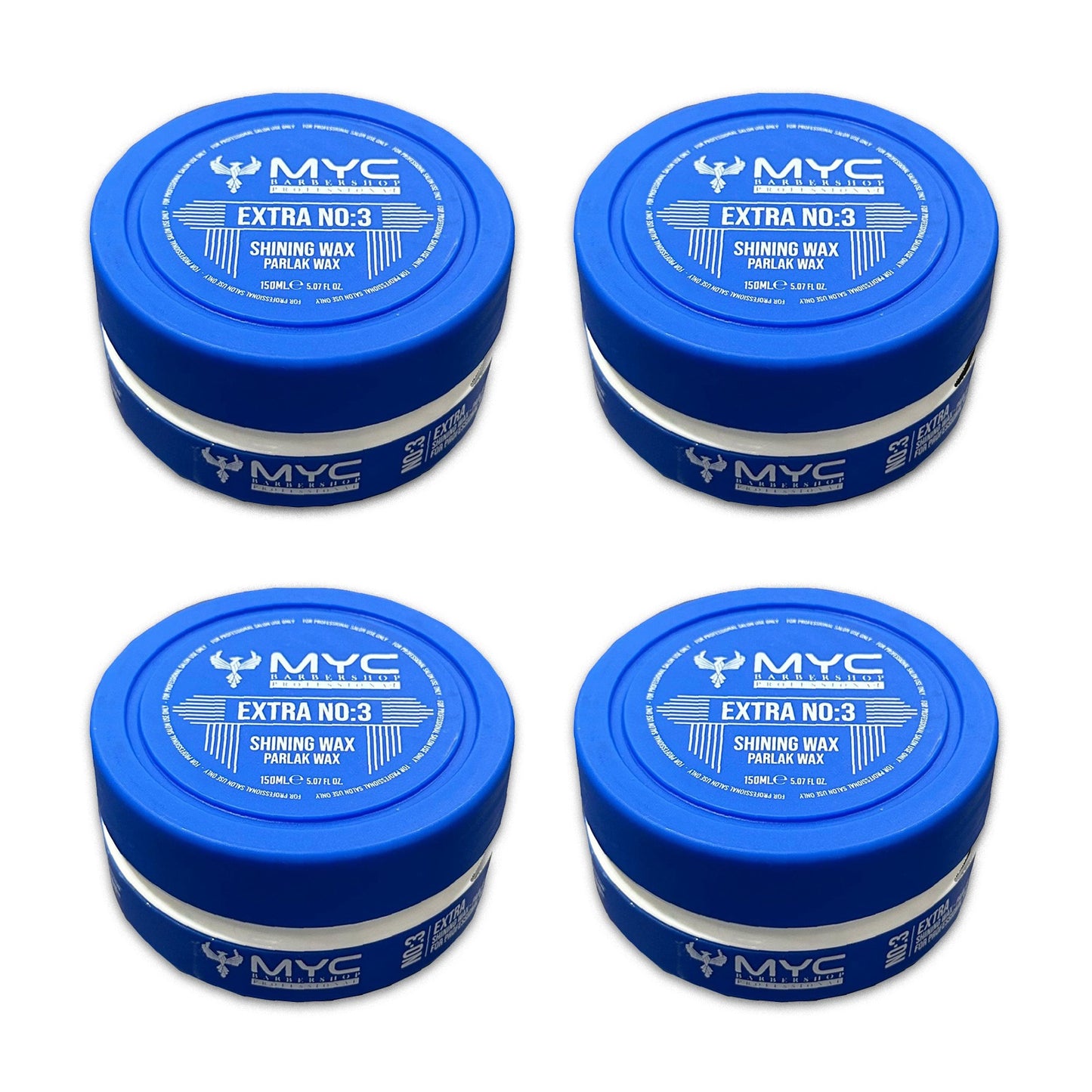 MYC Shining Wax No:3 – 4er Pack – Extra Glanz & Starker Halt