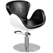 MYC Amsterdam Friseurstuhl Schwarz-Weiß