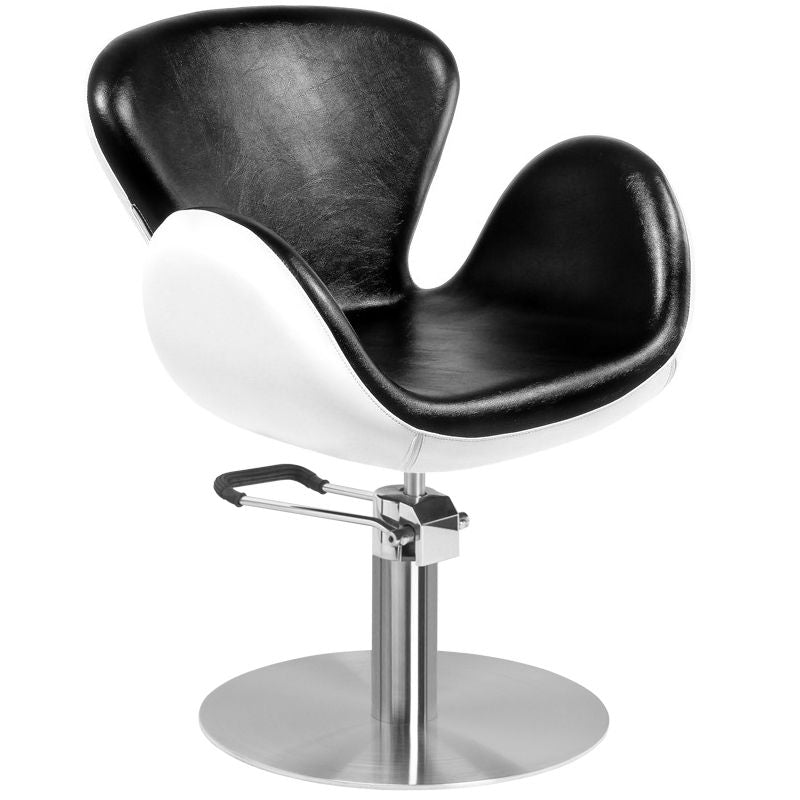 MYC Amsterdam Friseurstuhl Schwarz-Weiß