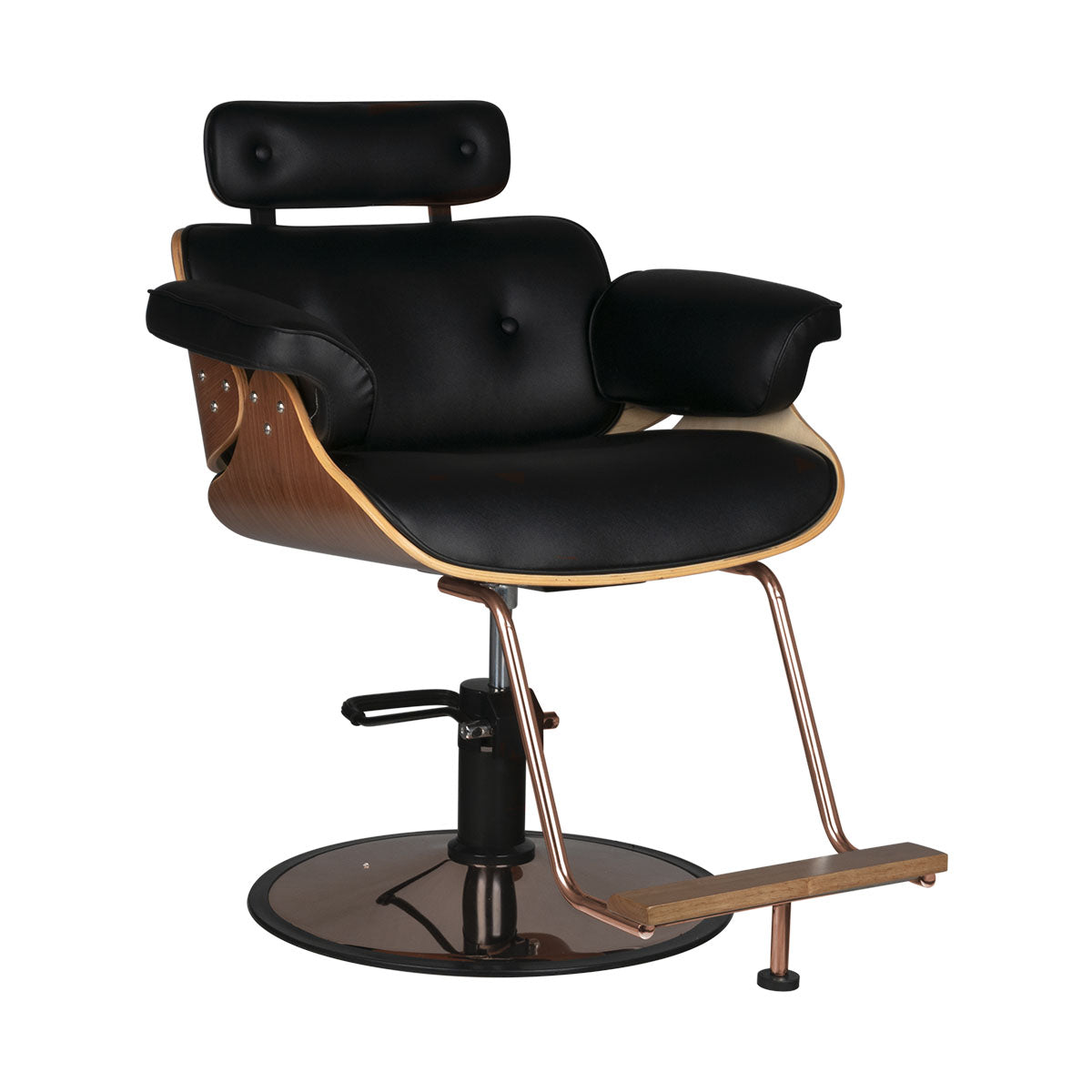 MYC Florenz Friseurstuhl Nussbaum Schwarz