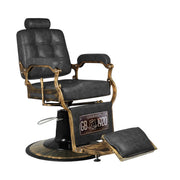 MYC Boss Barberstuhl Old Leather Schwarz