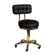 Kosmetikhocker gold am-961 Schwarz