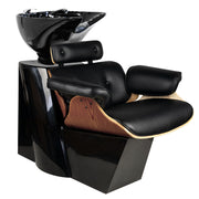 MYC Florenz Friseur Waschplatz Nussbaum Schwarz
