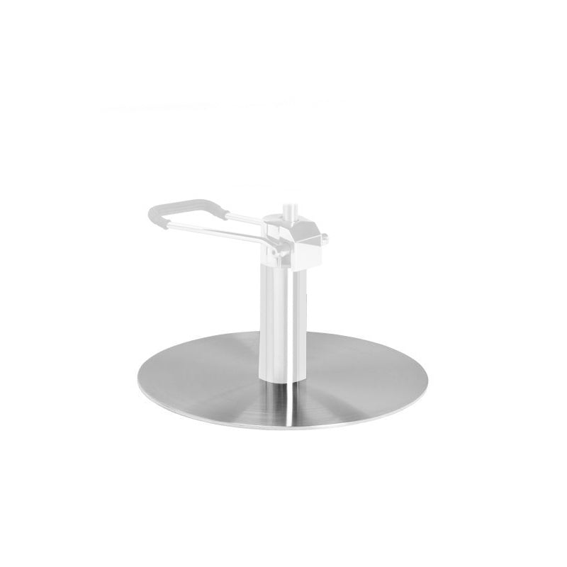 Fuß für Friseurstuhl rund inox l010