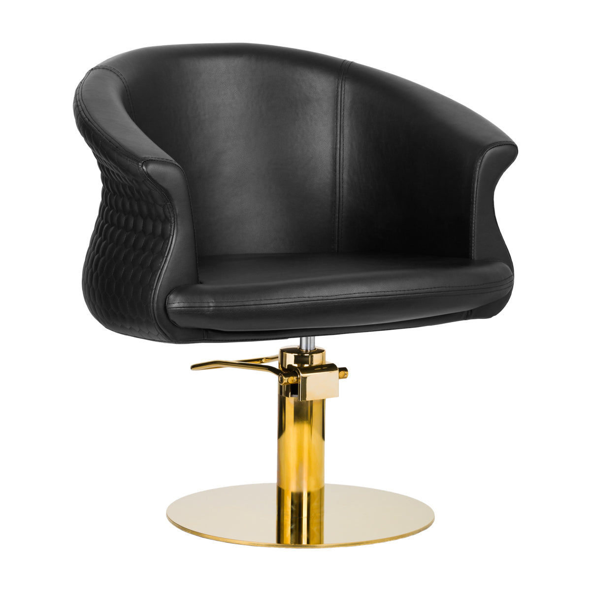 MYC Versailles Friseurstuhl Gold Schwarz