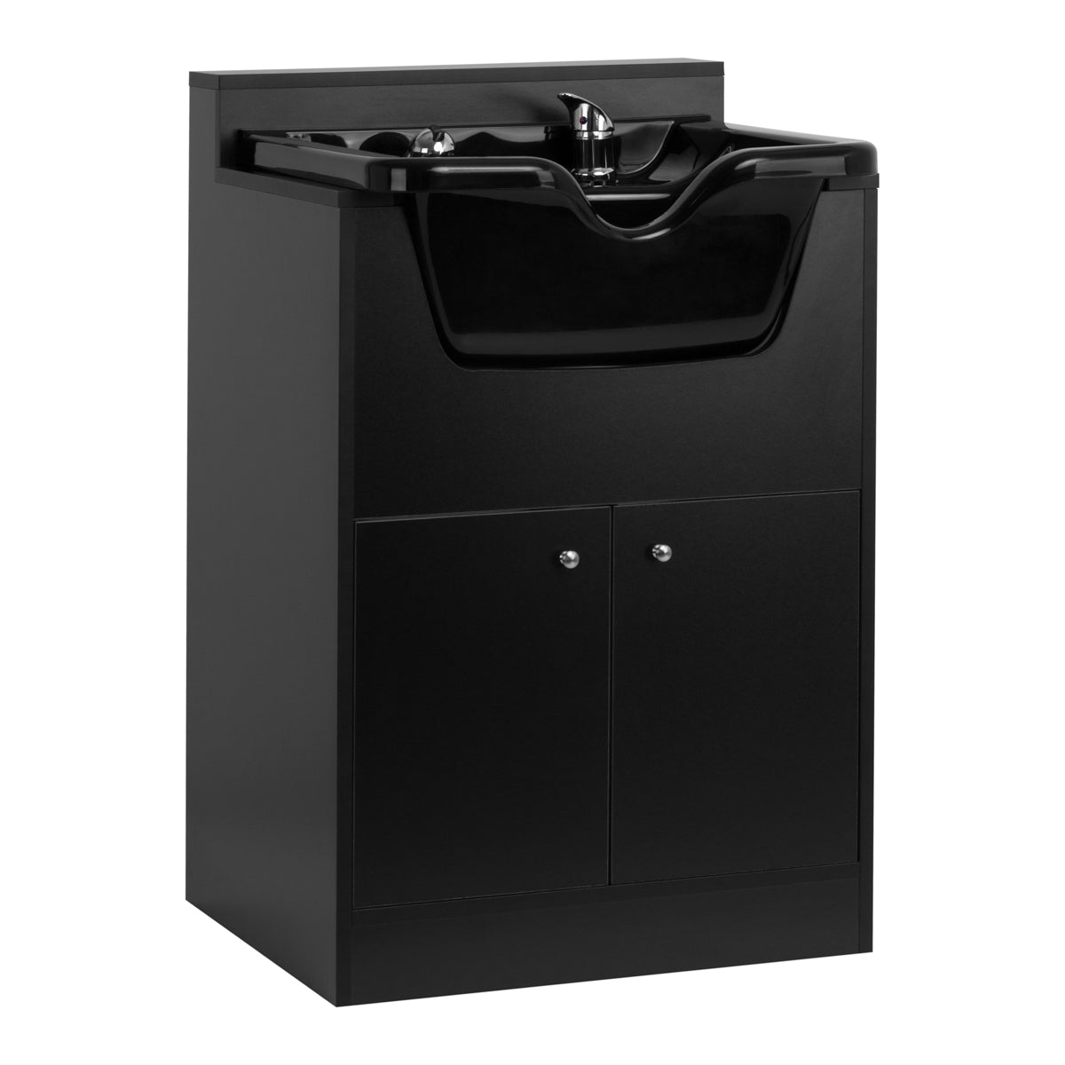 MYC BB06 Barber Waschstation mit Schrank Schwarz