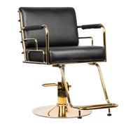 MYC Prato Friseurstuhl Gold Schwarz