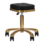 MYC M-1645 Kosmetikhocker Gold Schwarz