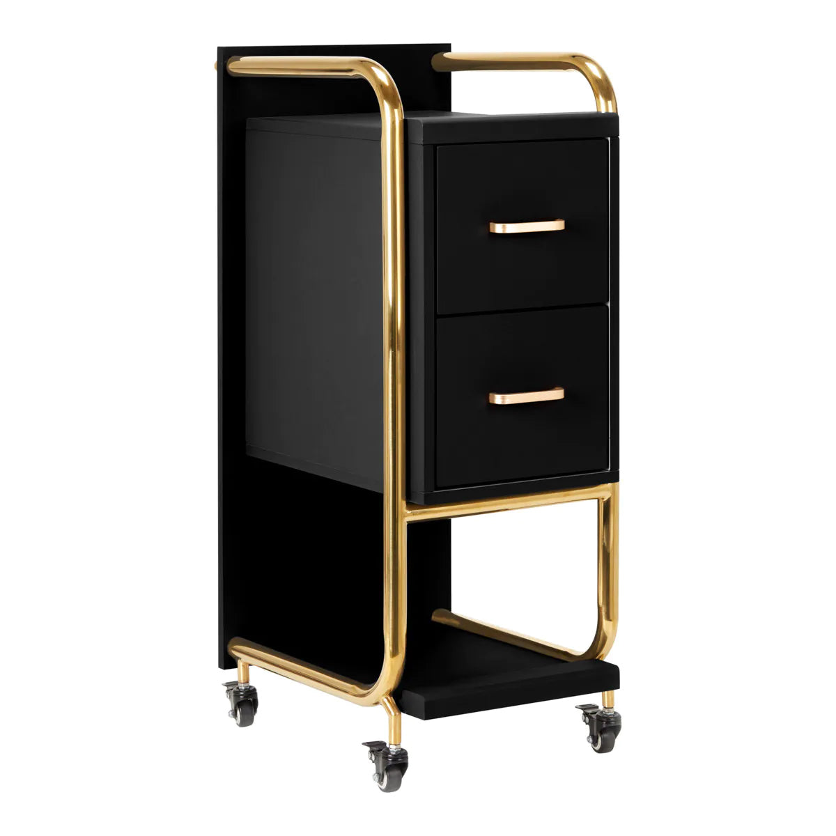 MYC Solo Friseur Beistellwagen Gold Schwarz