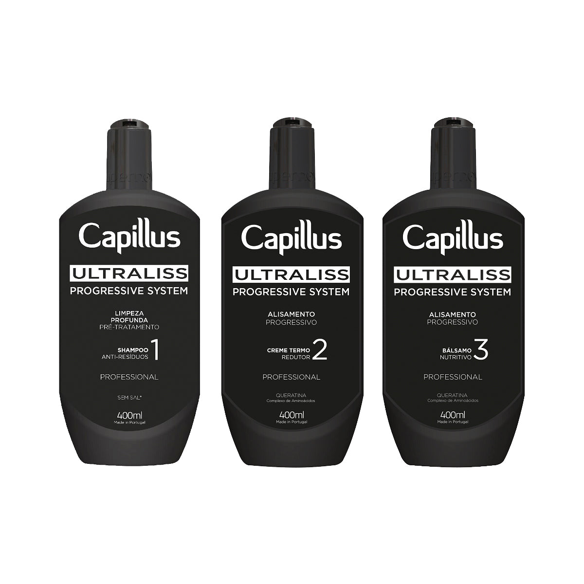 Capillus Ultraliss Nanoplastia, Nanoplastik-Behandlungsset, 3x400 ml