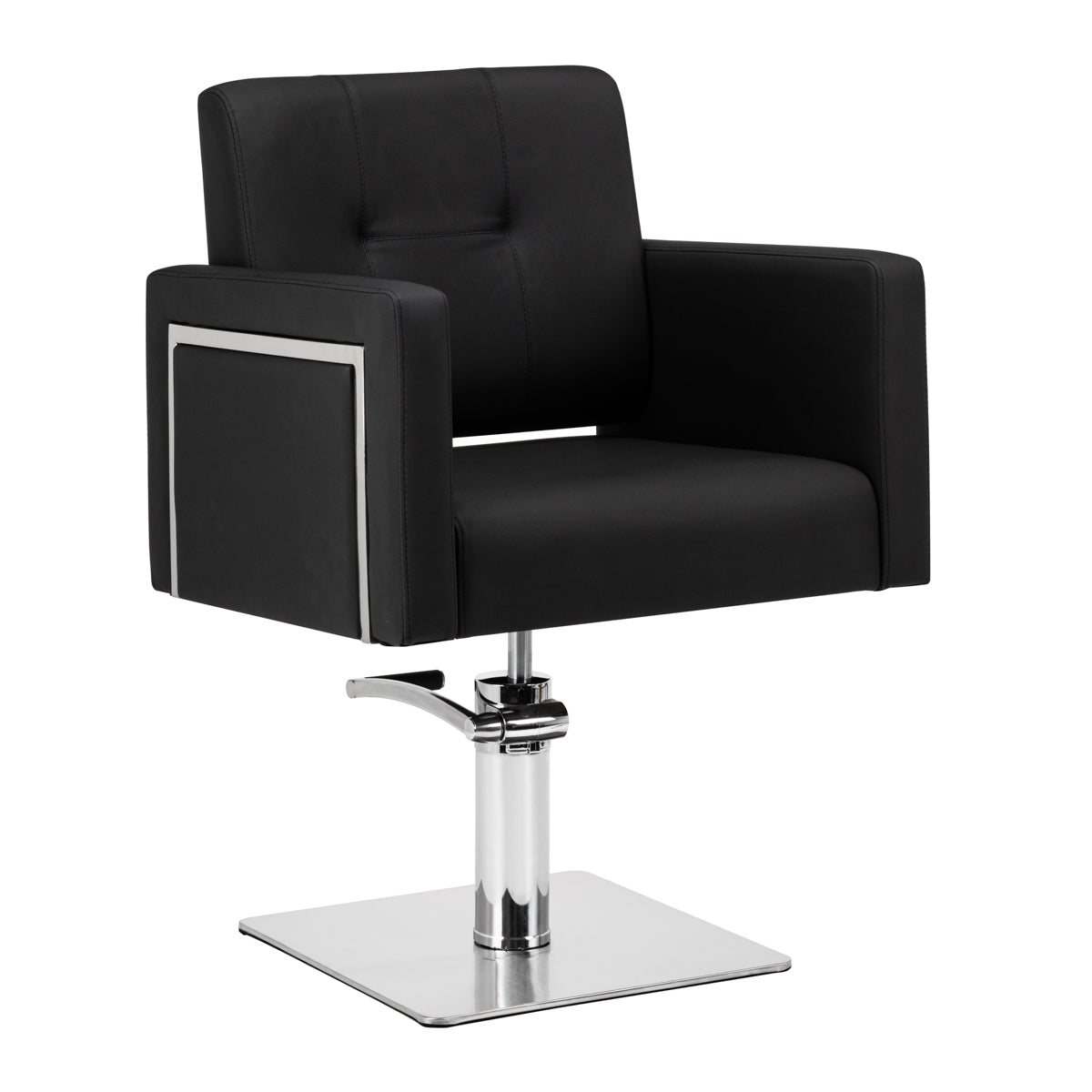 MYC Bergamo Friseurstuhl Schwarz