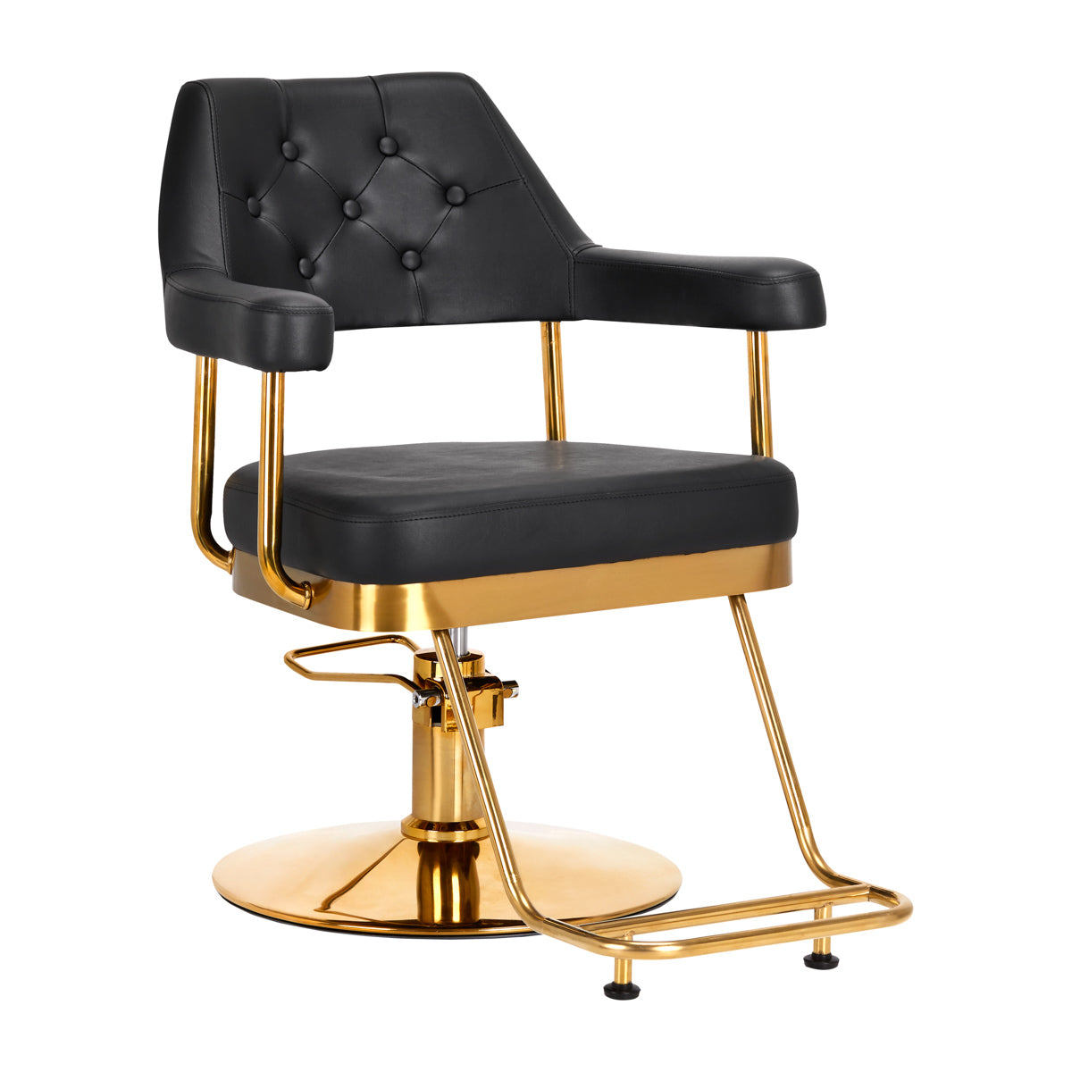 MYC Granada Friseurstuhl Schwarz Gold