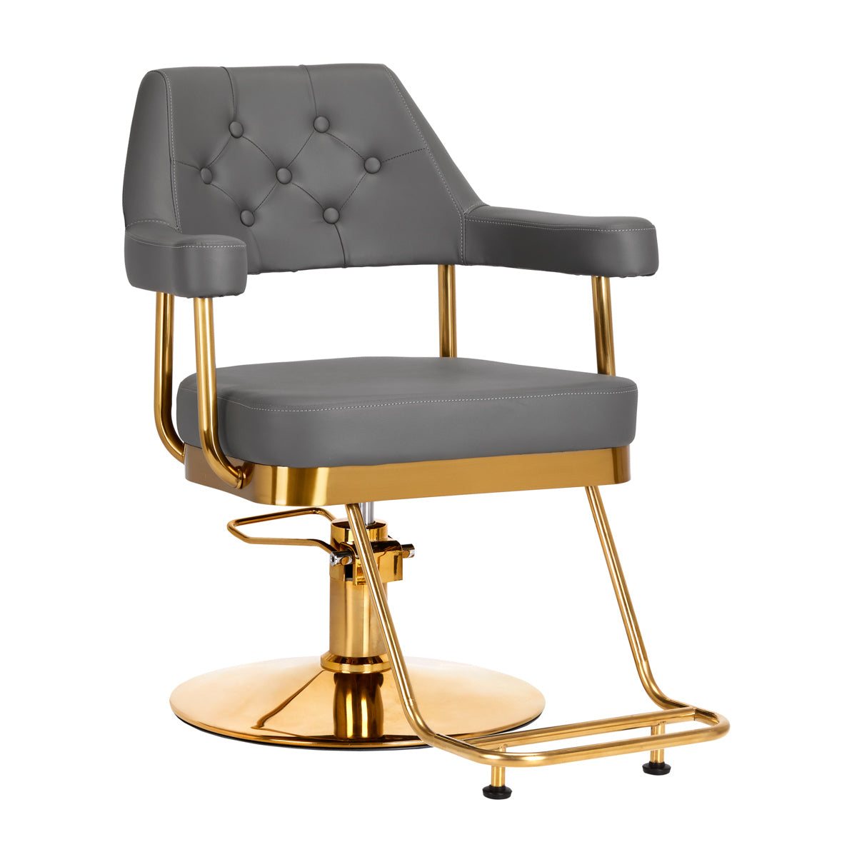 MYC Granada Friseurstuhl Grau Gold