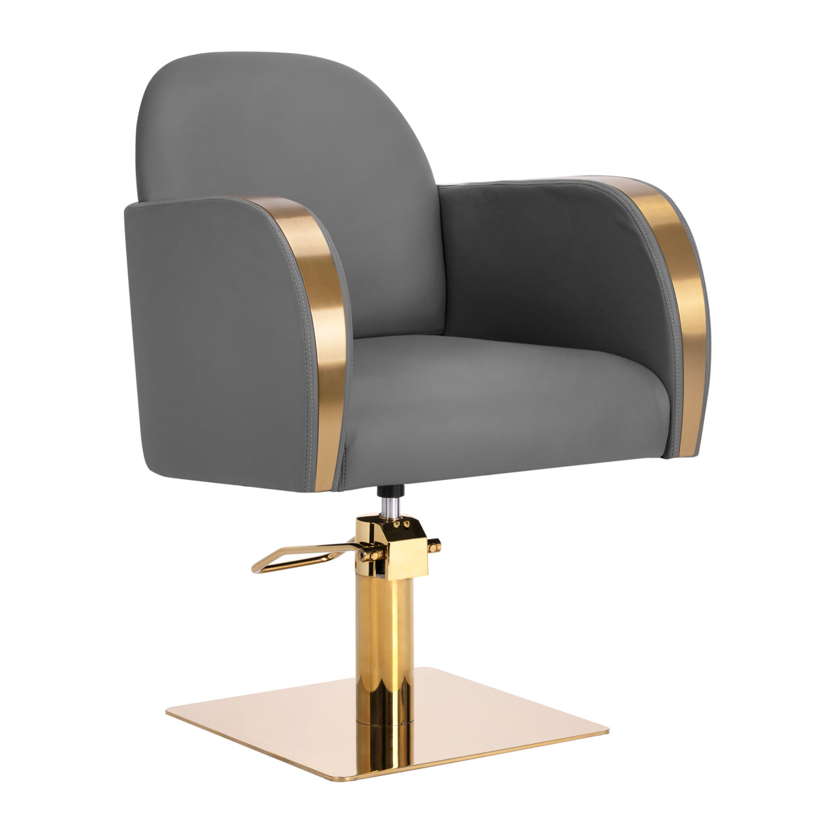 MYC Malaga Friseurstuhl Grau Gold