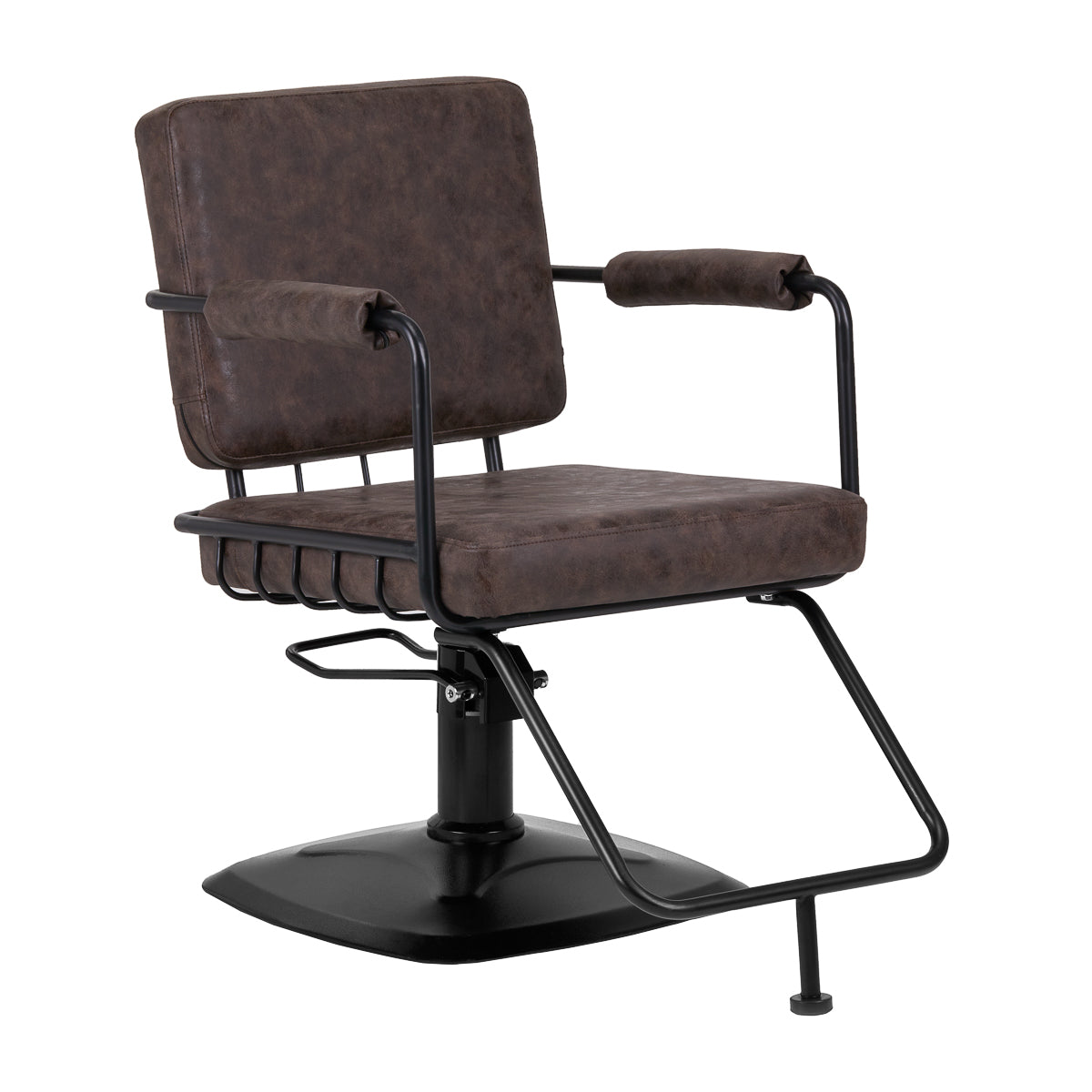 MYC Catania Loft Friseurstuhl Vintage Leder Dunkelbraun