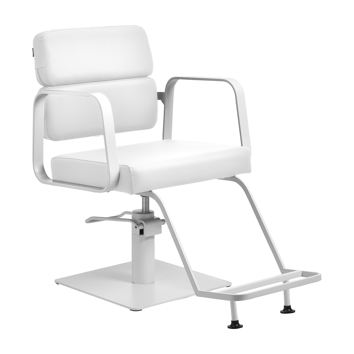 MYC Porto Friseurstuhl Weiß Weiß