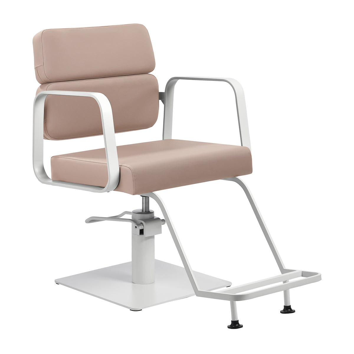 MYC Porto Friseurstuhl Weiß Beige
