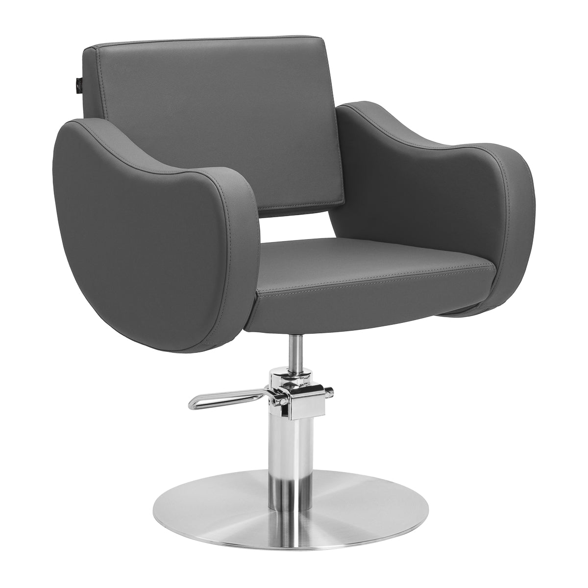 MYC Sevilla Friseurstuhl Grau Edelstahlfuß
