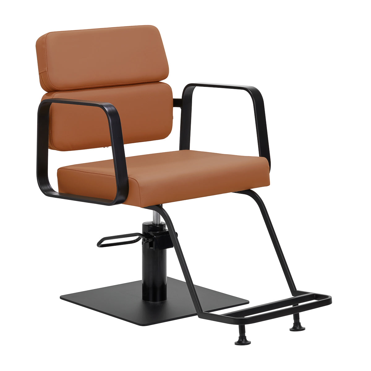 MYC Porto Friseurstuhl Schwarz Orange