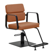 MYC Porto Friseurstuhl Schwarz Orange