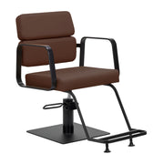MYC Porto Friseurstuhl Schwarz Schokobraun