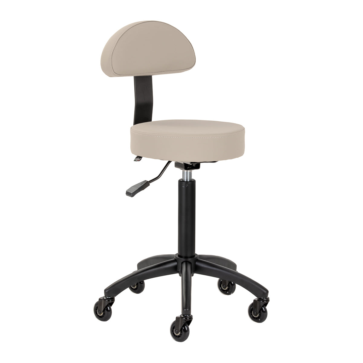 Gabbiano Friseurhocker D026 Grau-Beige