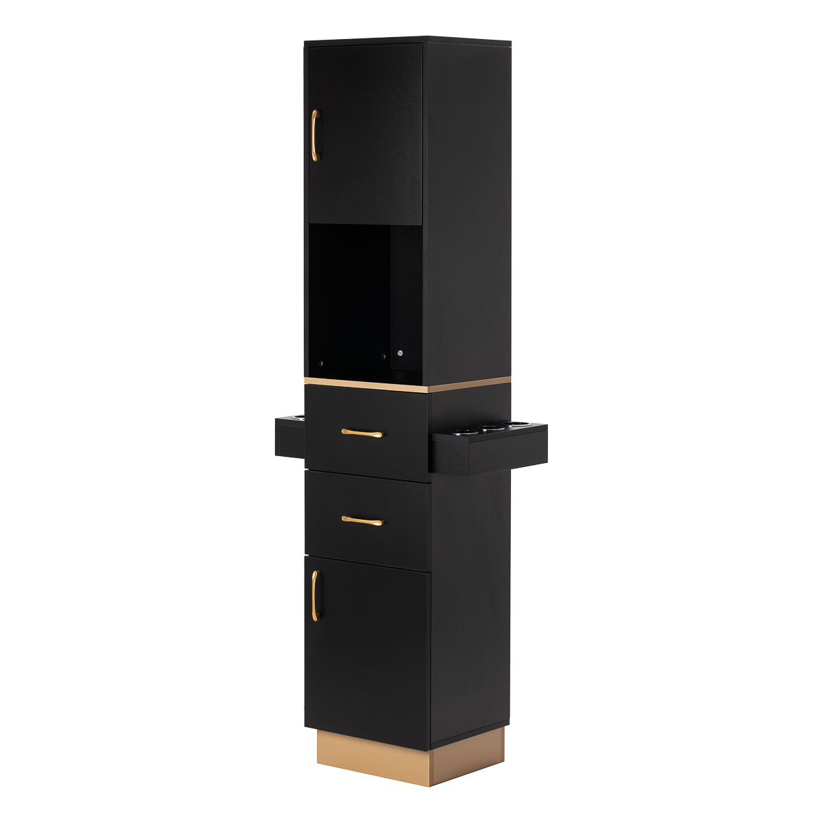 MYC Totem Friseurstation Schwarz Gold