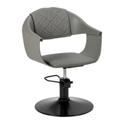 MYC Halo Friseurstuhl Grau-Grau