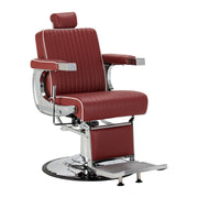 MYC Visionerio Barberstuhl Rot Chromgestell