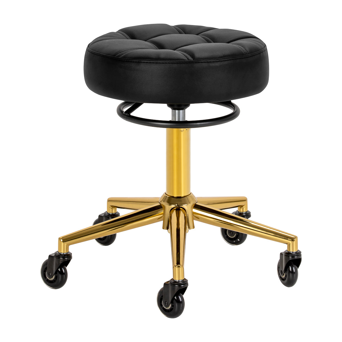 Gabbiano Friseurhocker D054G Gold-Schwarz