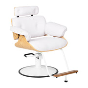 MYC Florenz Friseurstuhl Weiß