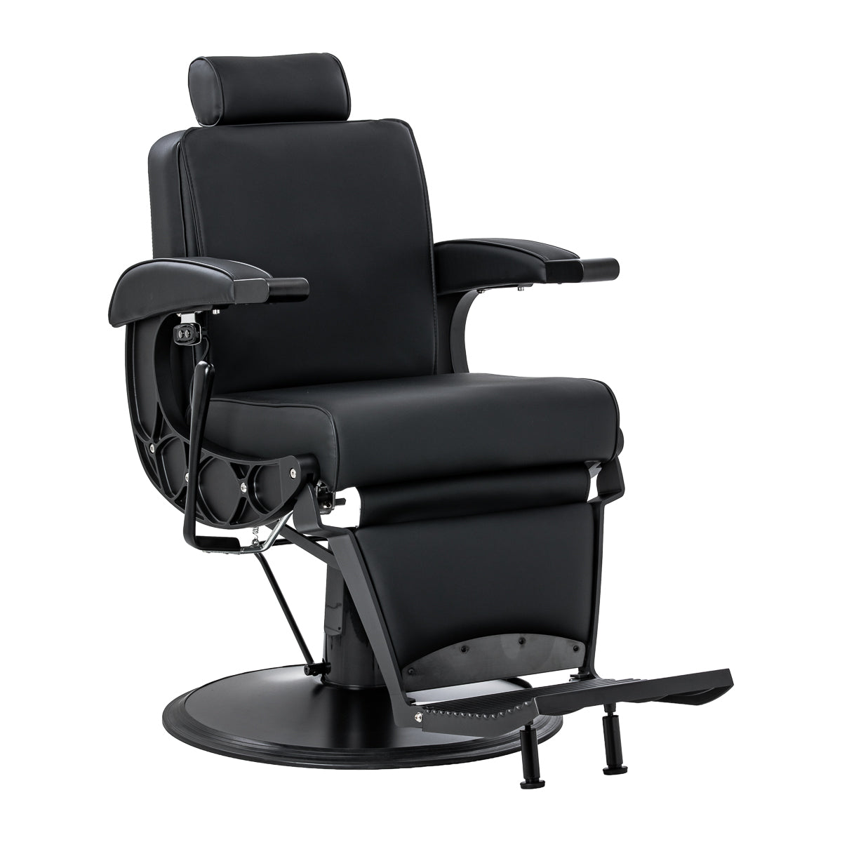 MYC Continental Barberstuhl mit Massagefunktion Schwarz