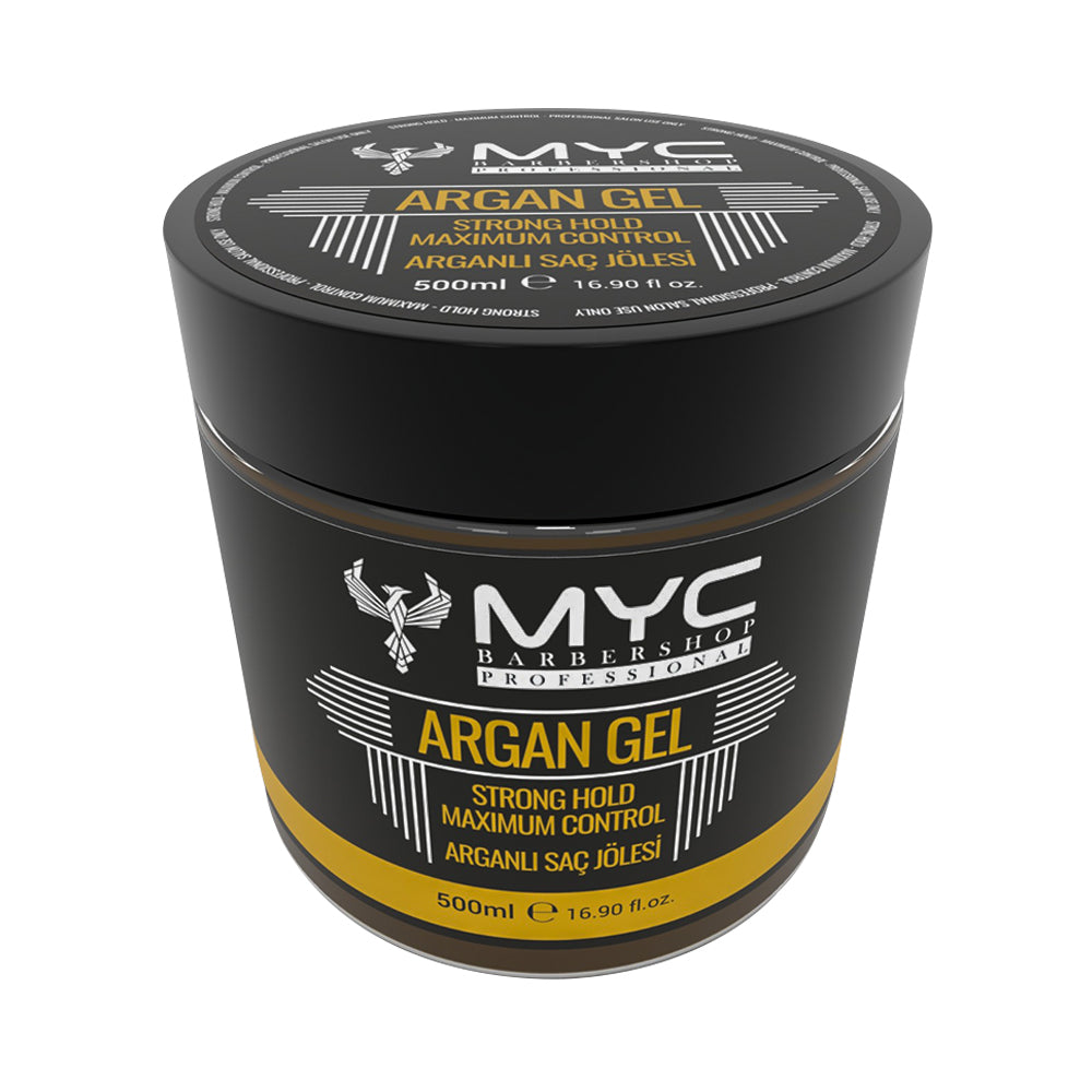 MYC Argan Gel 500ml – Haar-Gel mit Arganöl | Starker Halt & Pflege für Männer