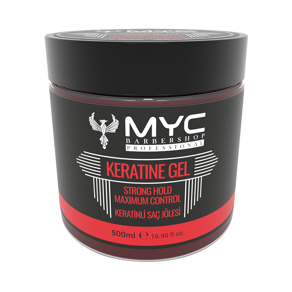 MYC Keratine Gel 500ml – Haarstyling-Gel mit Keratin | Starker Halt & Pflege