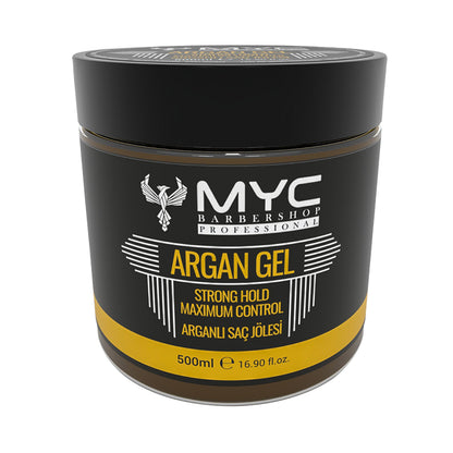 MYC Argan Gel 500ml – Haar-Gel mit Arganöl | Starker Halt & Pflege für Männer