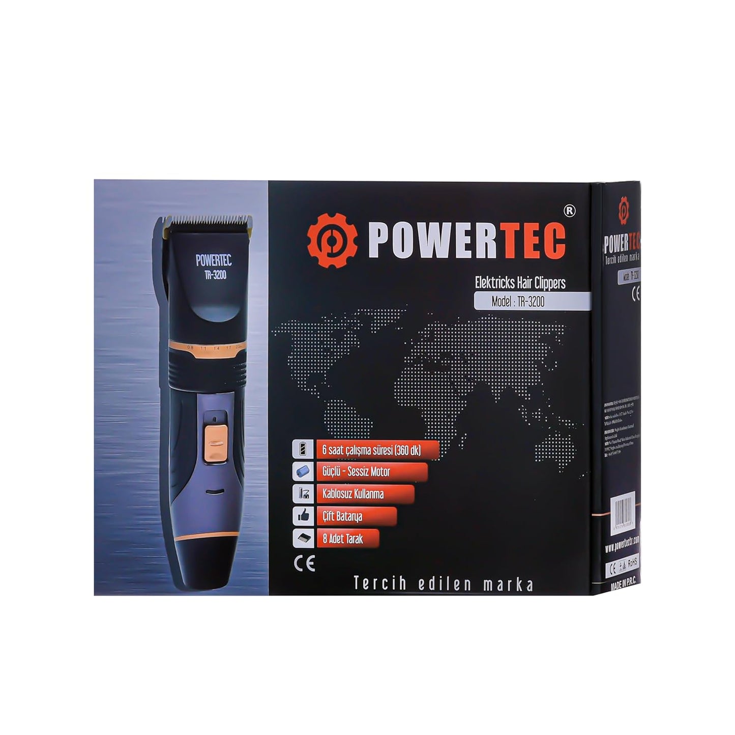 Powertec TR-3200 Profi Haarschneidemaschine mit Keramikklinge