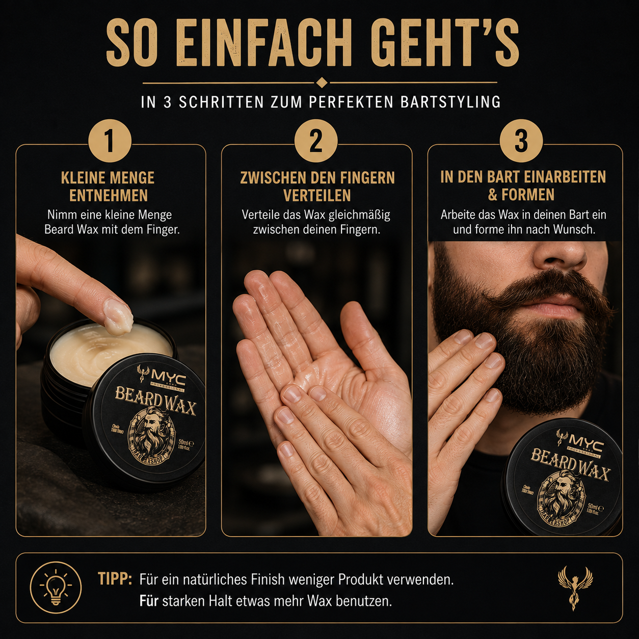 MYC Beard Wax Inhaltsstoffe Nahaufnahme