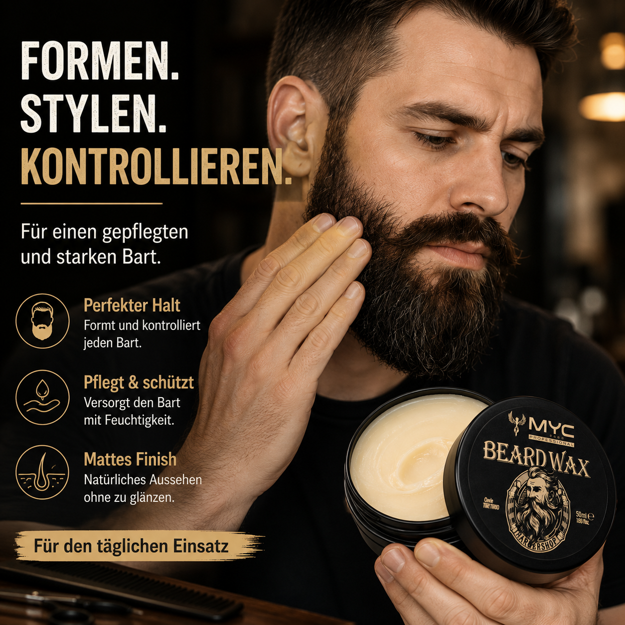 MYC Beard Wax Produktdetail Textur