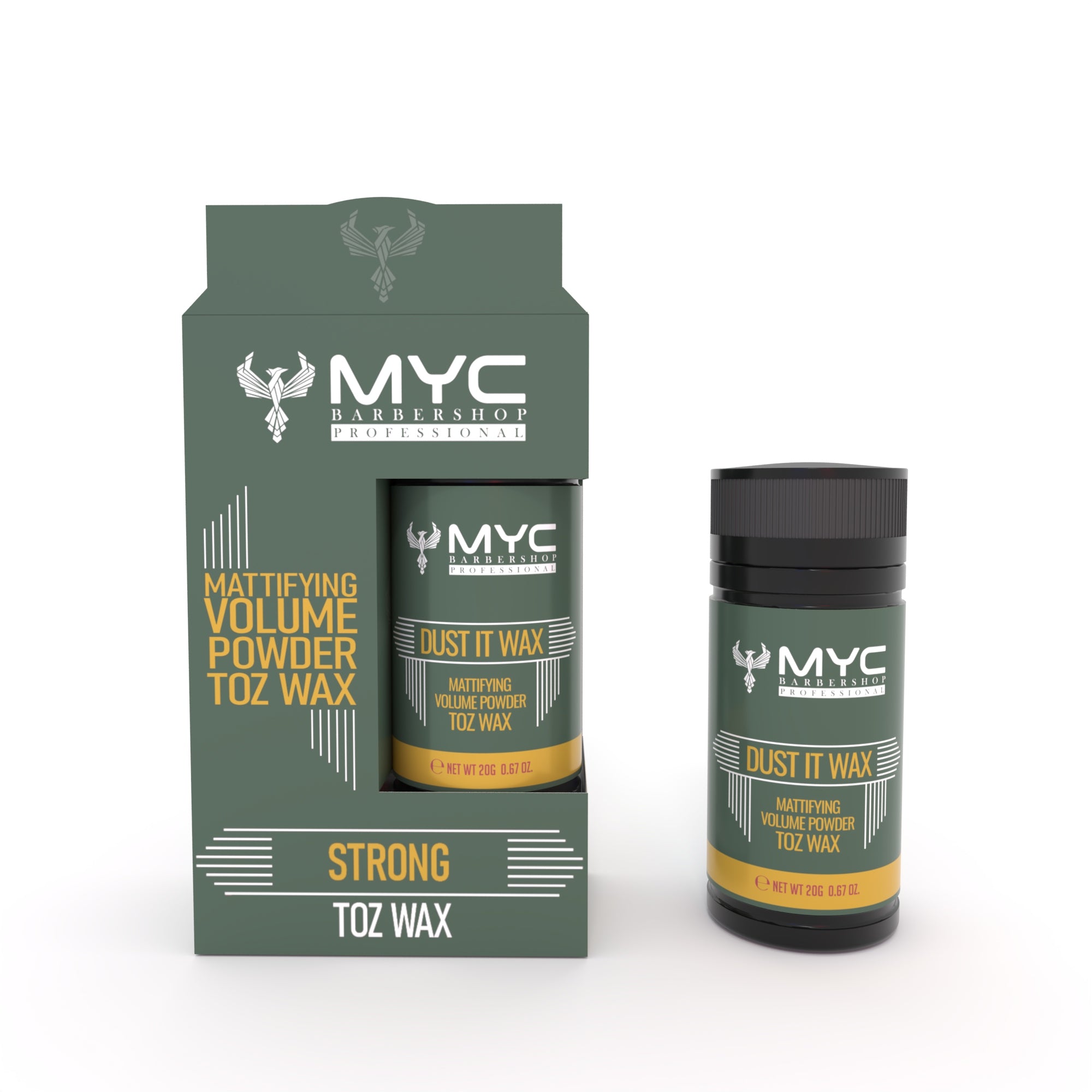 MYC Mattifying Volume Powder – Toz Wax | Strong / Medium / Ultra Strong | Unisex | Matt Finish