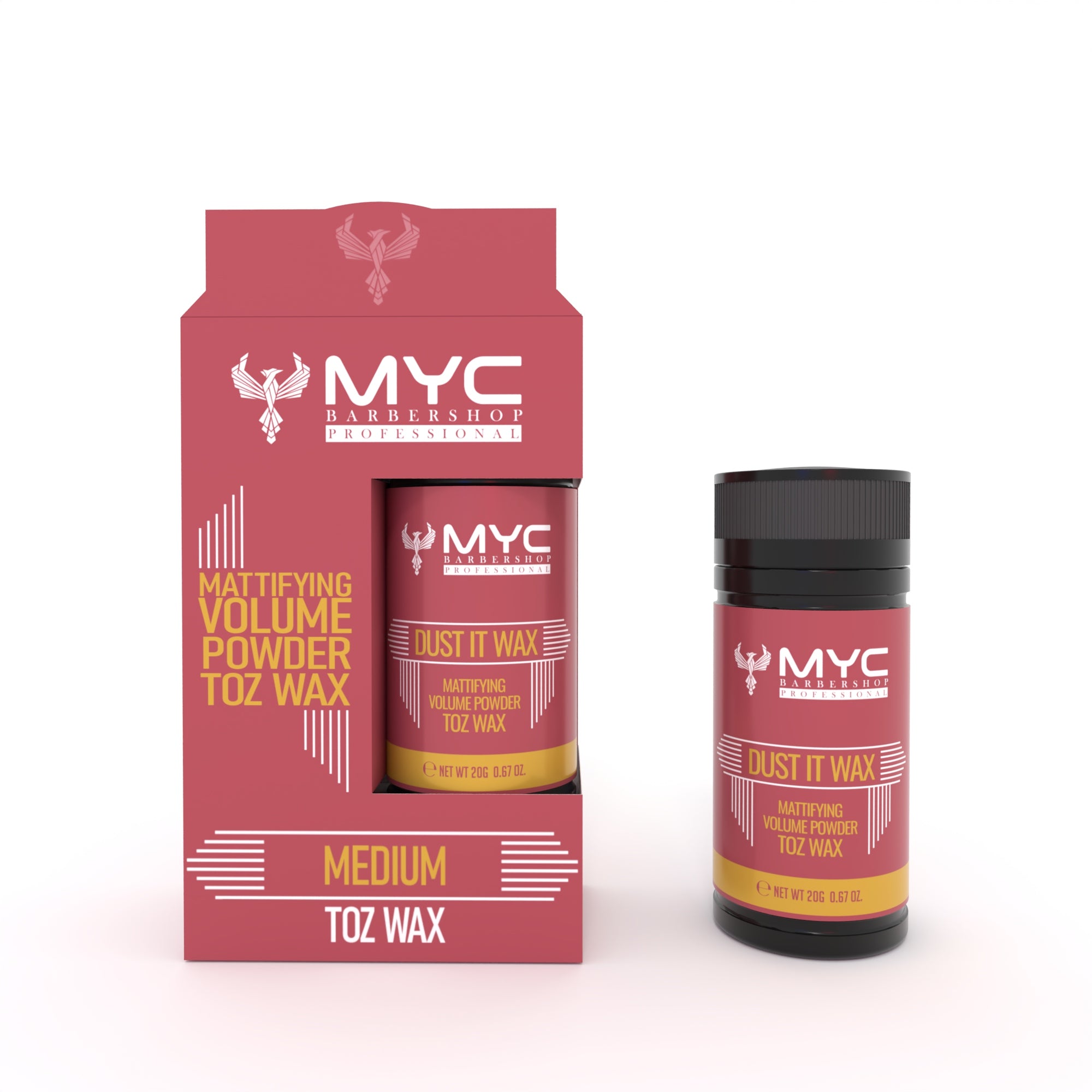 MYC Mattifying Volume Powder – Toz Wax | Strong / Medium / Ultra Strong | Unisex | Matt Finish