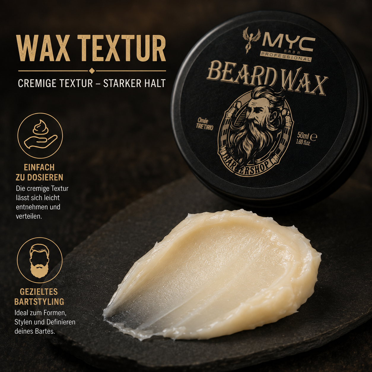 MYC Beard Wax Bartpflege Ergebnis