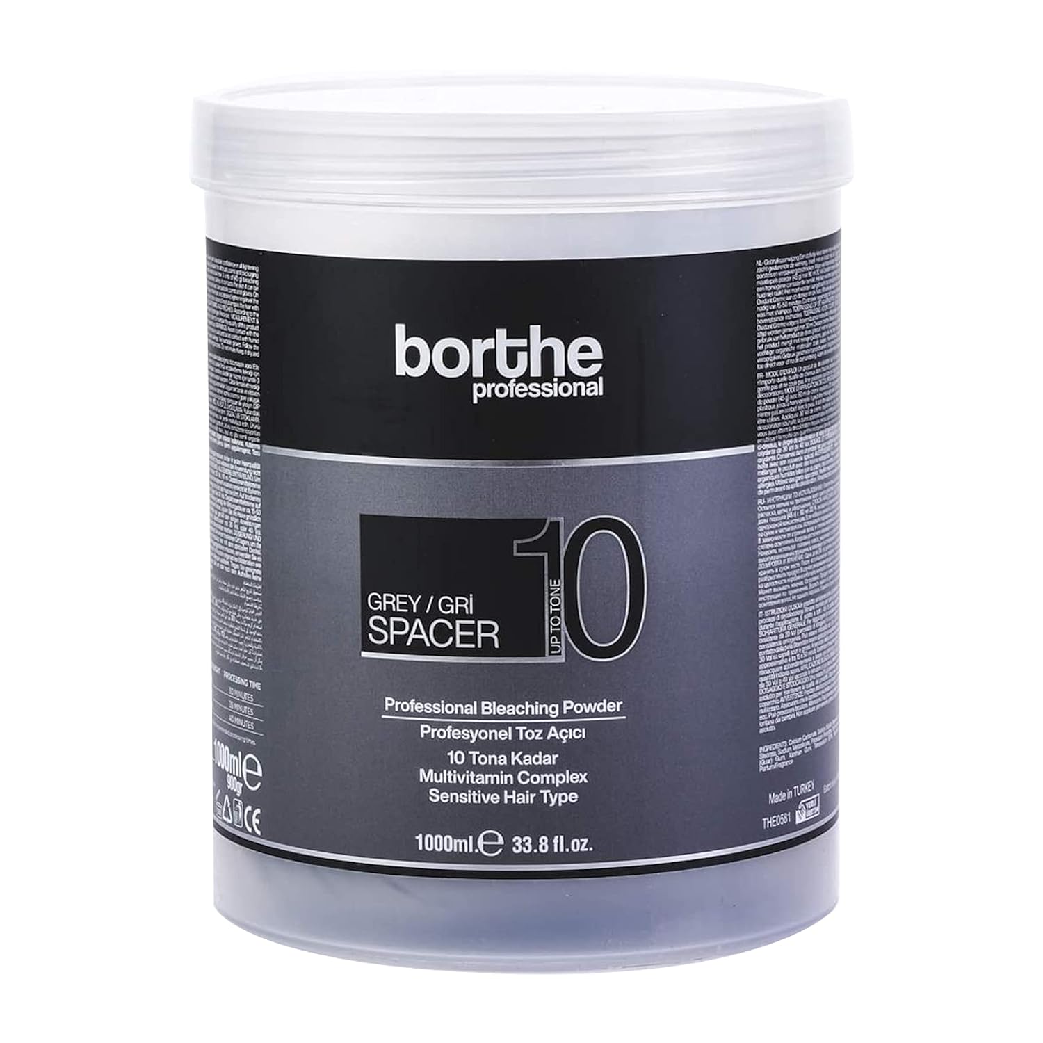 Borthe Professional Spacer 10 – Staubfreies Blondierpulver, 1000 g