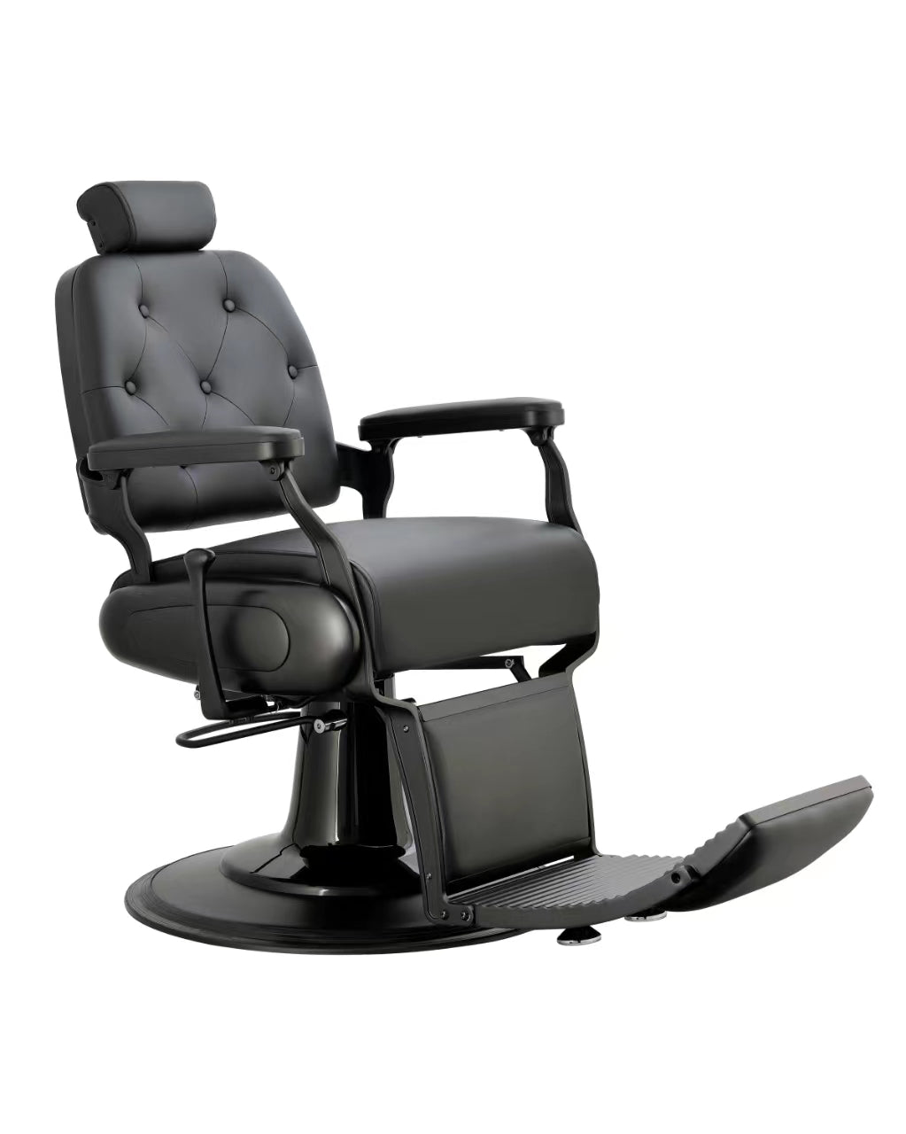 MYC Crop Barberstuhl Schwarz – Professioneller Friseurstuhl für Barbershop