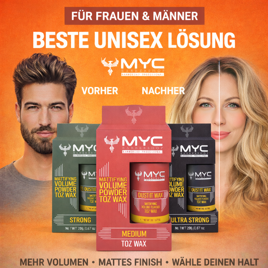 MYC Mattifying Volume Powder – Toz Wax | Strong / Medium / Ultra Strong | Unisex | Matt Finish