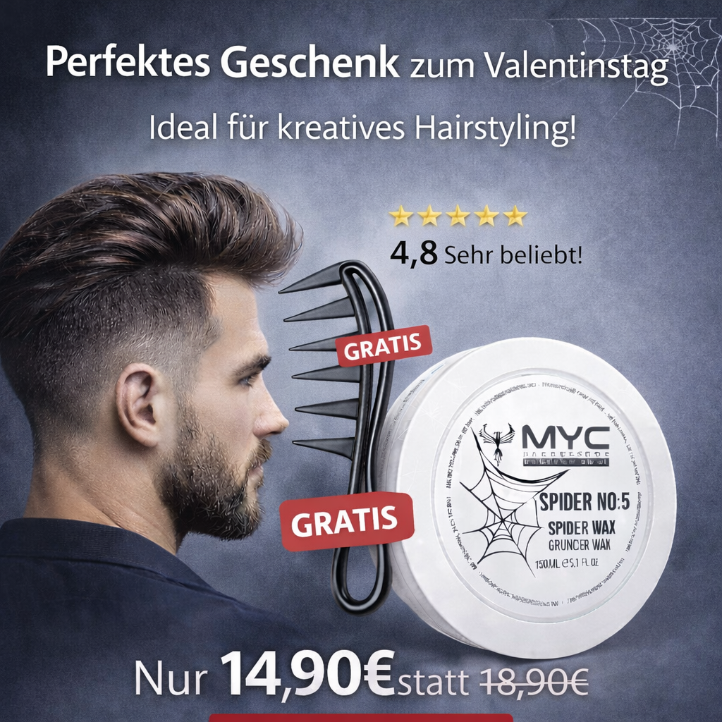 MYC Spider Wax No.5 – Starker Halt |  Bestseller + GRATIS Kamm