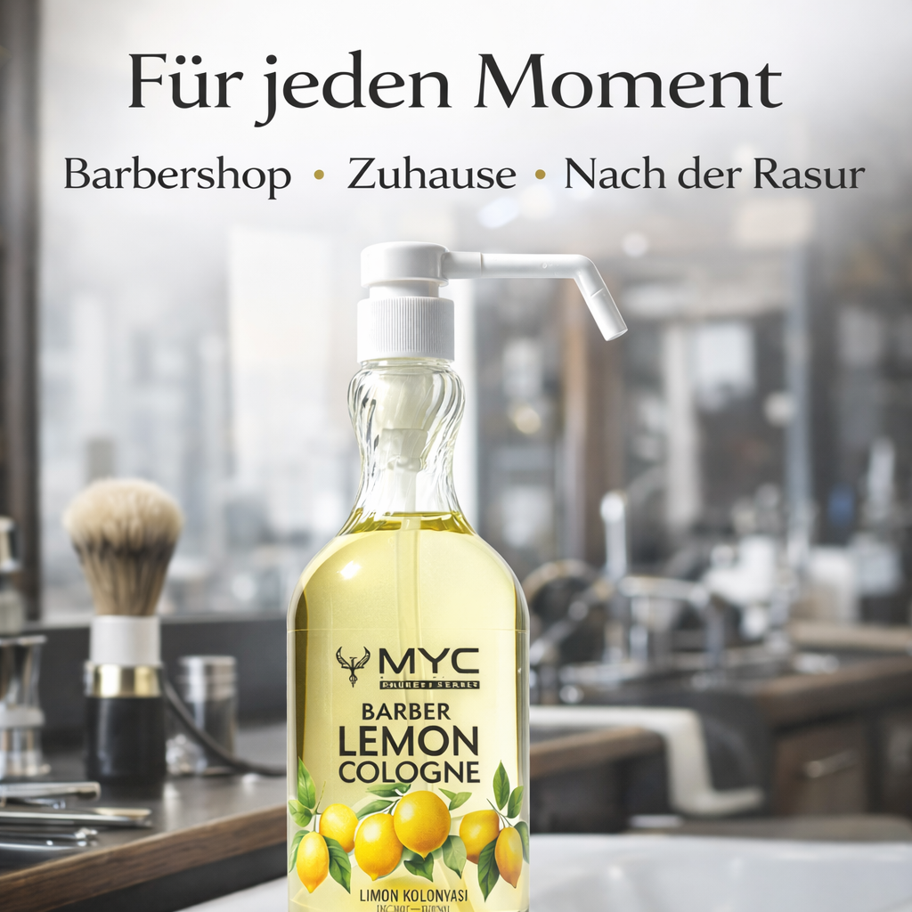 MYC Zitronen-Kolonie für Barbiere – 80° Alkohol – 1000 ml